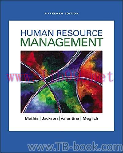 Human Resource Management 15th Edition by Robert L. Mathis 课本