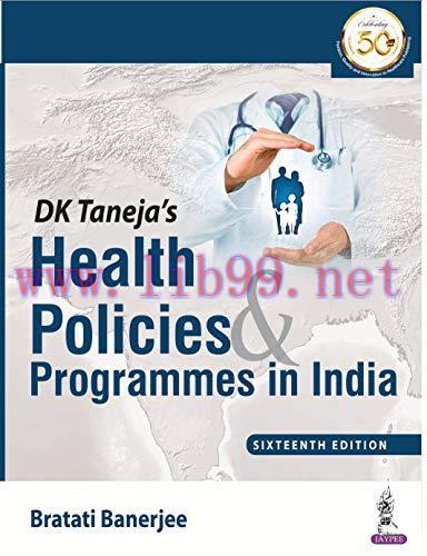 [AME]DK Taneja&rsquo;s Health Policies & Programmes in India, 16th Edition (Original PDF)