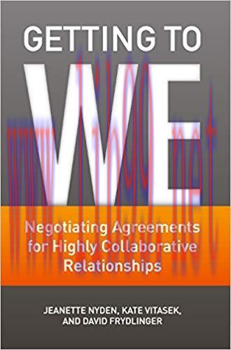 (PDF)Getting to We: Negotiating Agreements for Highly Collaborative Relationships 2013 Edition