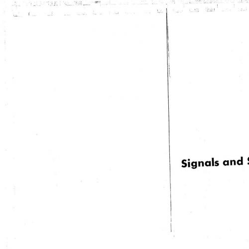 Signals and Systems, 1st Edition (Prentice-Hall signal processing series)