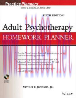 [AME]Adult Psychotherapy Homework Planner, 5th Edition