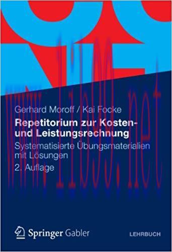 (PDF)Repetitorium zur Kosten- und Leistungsrechnung: Systematisierte &Uuml;bungsmaterialien mit L&ouml;su...