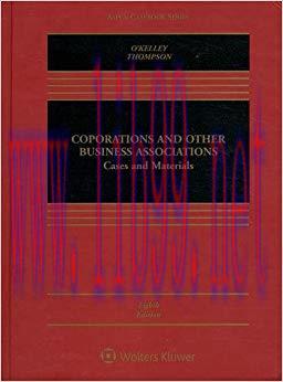 (PDF)Corporations and Other Business Associations: Cases and Materials [Connected Casebook] (As...