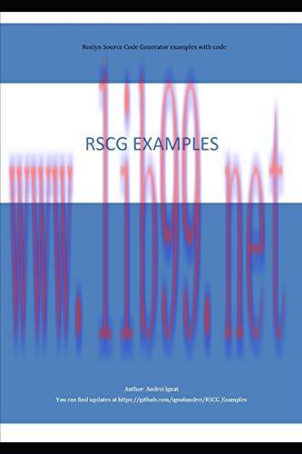 [FOX-Ebook]RSCG Examples: Roslyn Source Code Generator examples with code