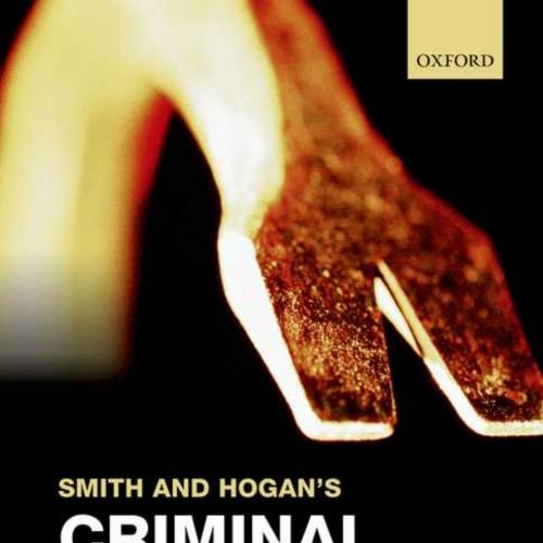 Smith and Hogan's Criminal Law 14th Edition by David Ormerod-未知-