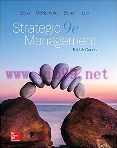 (PDF)Strategic Management: Text and Cases 9th Edition