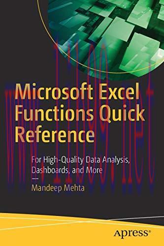 [FOX-Ebook]Microsoft Excel Functions Quick Reference: For High-Quality Data Analysis, Dashboard...