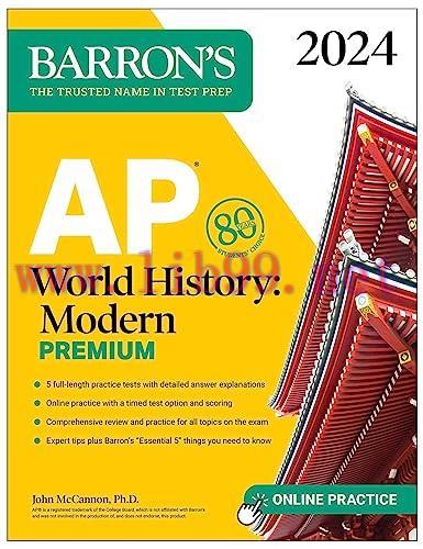 [FOX-Ebook]AP World History: Modern Premium, 2024: 5 Practice Tests + Comprehensive Review + On...