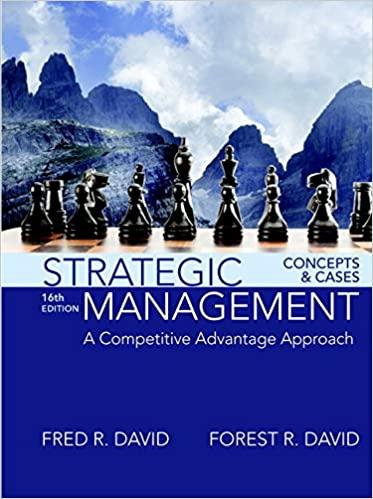 (Solution Manual)Strategic ManagementA Competitive Advantage Approach,Concepts and Cases,16th E...