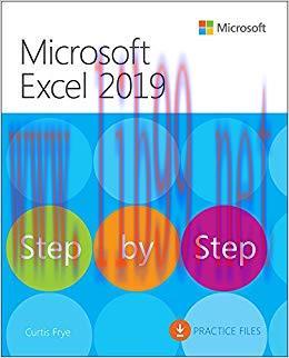 Microsoft Excel 2019 Step by Step 1st Edition,