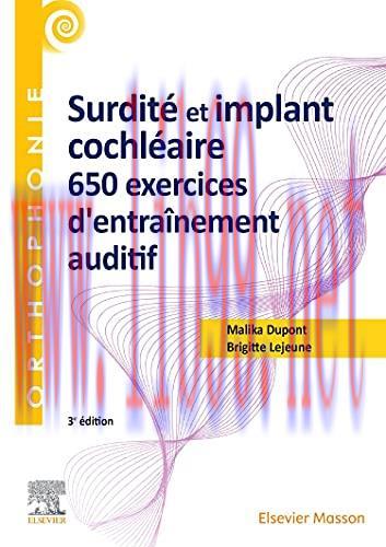 [AME]Surdit&eacute; et implant cochl&eacute;aire : 650 exercices d&rsquo;entra&icirc;nement auditif, 3e (Original PDF)