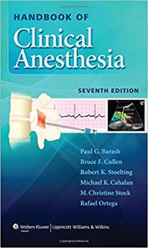 Handbook of Clinical Anesthesia, 7E+CHM版