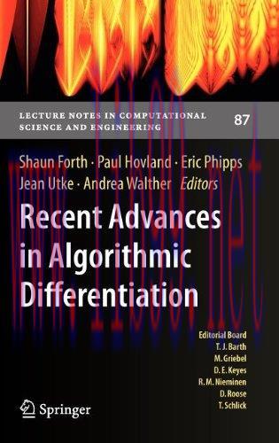 [FOX-Ebook]Recent Advances in Algorithmic Differentiation