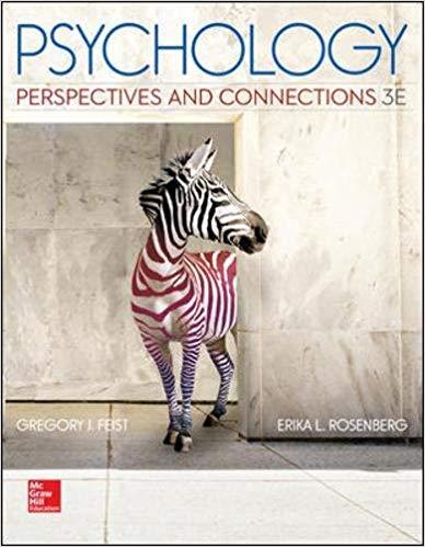 Psychology Perspectives and Connections 3rd Edition [Gregory J. Feist]