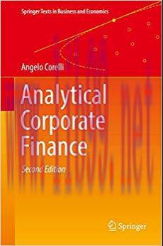 (PDF)Analytical Corporate Finance (Springer Texts in Business and Economics) 2nd Edition