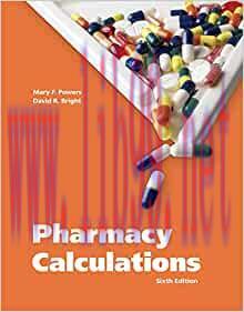 [AME]Pharmacy Calculations, 6th Edition (Original PDF)