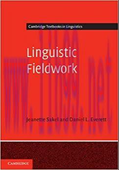 (PDF)Linguistic Fieldwork (Cambridge Textbooks in Linguistics)