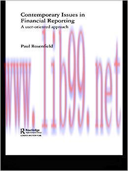 (PDF)Contemporary Issues in Financial Reporting: A User-Oriented Approach (Routledge New Works ...