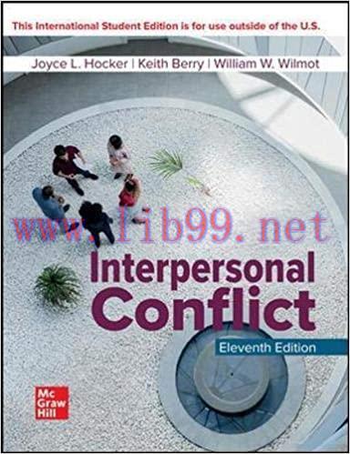 [PDF]ISE EBOOK Interpersonal Conflict 11e