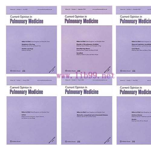 [AME]Current Opinion in Pulmonary Medicine 2020 Full Archives (True PDF)