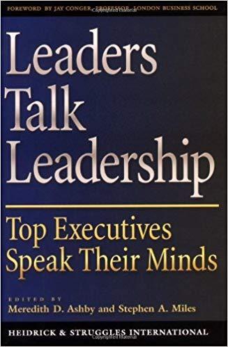 (PDF)Leaders Talk Leadership Top Executives Speak Their Minds 1st Edition