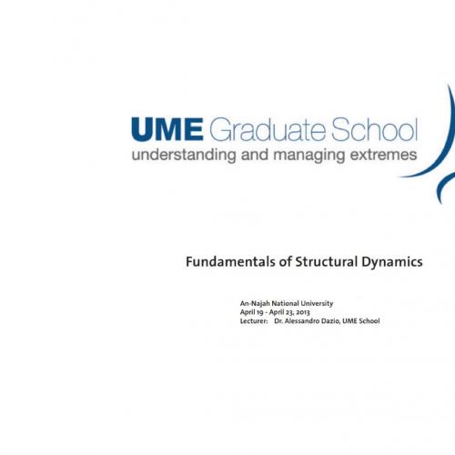 -Fundamentals of Structural Dynamics - IUSS School-UME Graduate Scholl (2013)