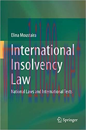 (PDF)International Insolvency Law: National Laws and International Texts