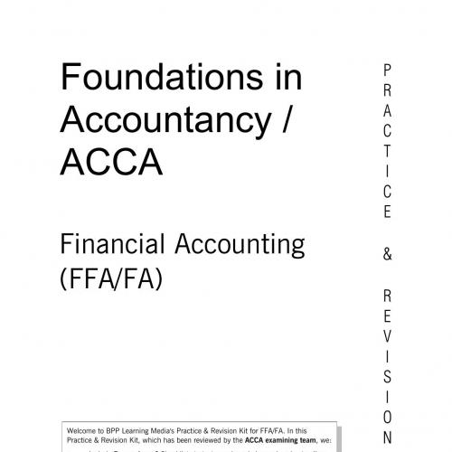 ACCA F3 Financial Accounting Practice & Revision Kit 2018