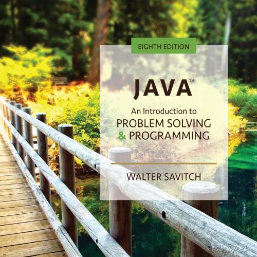 Java An Introduction to Problem Solving Programming - Vitalsource Download