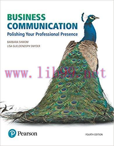 (PDF)Business Communication: Polishing Your Professional Presence 4th Edition