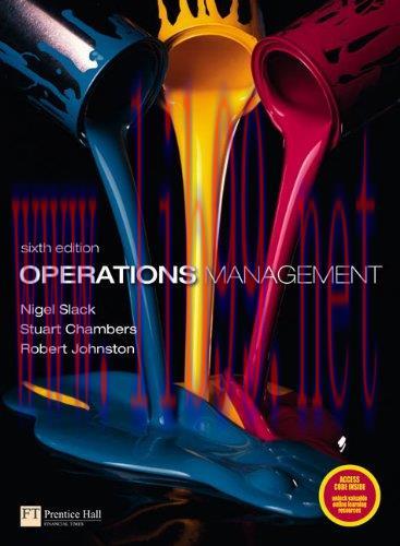[FOX-Ebook]Operations Management, 6th Edition