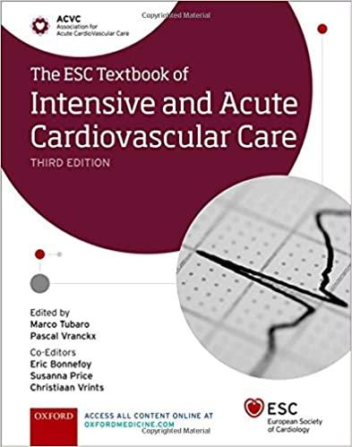 The ESC Textbook of Intensive and Acute Cardiovascular Care 3rd Edition