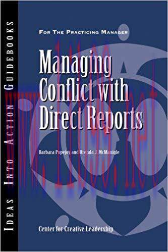 (PDF)Managing Conflict with Direct Reports (J-B CCL (Center for Creative Leadership) Book 101) ...