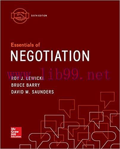 (PDF)eBook Online Access for Essentials of Negotiation 6th Edition