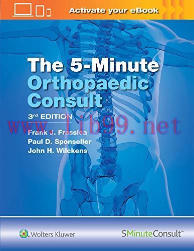 [AME]The 5 Minute Orthopaedic Consult (The 5-Minute Consult Series), 3rd Edition (EPUB + Conver...