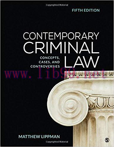(PDF)Contemporary Criminal Law: Concepts, Cases, and Controversies Fifth Edition