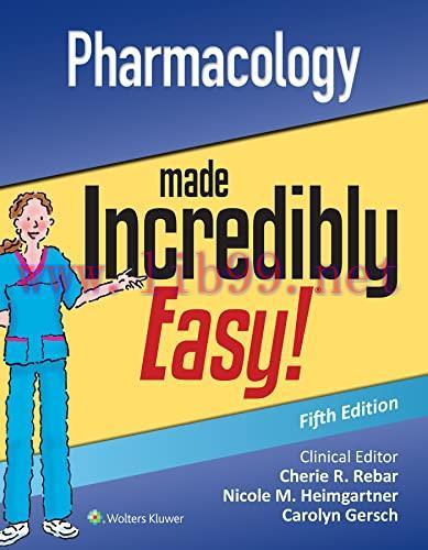 [AME]Pharmacology Made Incredibly Easy (Incredibly Easy! Series&reg;), 5th Edition (EPUB + Converte...
