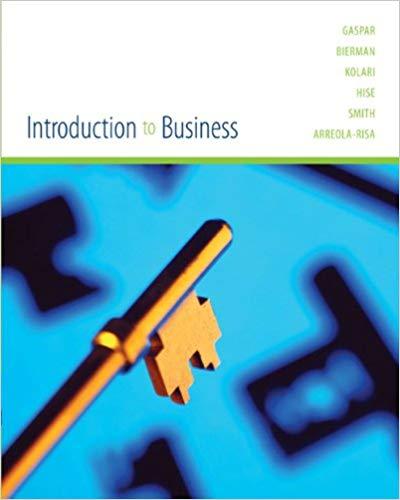 (PDF)Introduction to Business 1st Edition