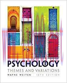 [PDF]Psychology: Themes and Variations, 10th Edition [Wayne Weiten]