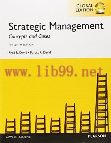 [FOX-Ebook]Strategic Management: Concepts and Cases, 15th Global Edition
