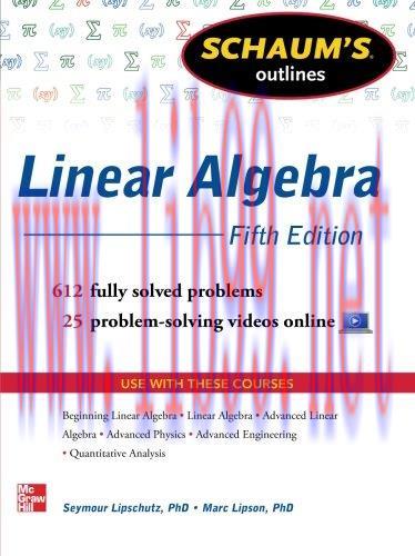 [FOX-Ebook]Schaum's Outline of Linear Algebra, 5th Edition