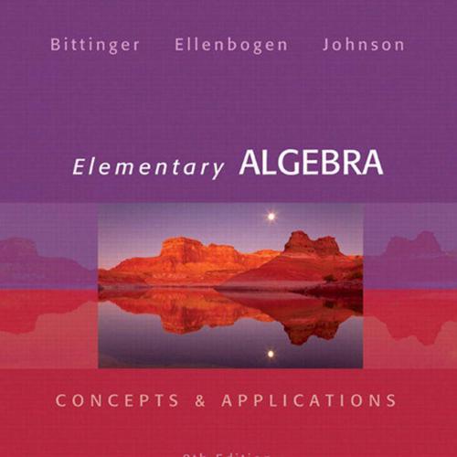 Elementary Algebra Concepts & Applications 9th Edition - Wei Zhi