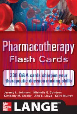 [AME]Pharmacotherapy Flash Cards (ORIGINAL PDF from_ Publisher)
