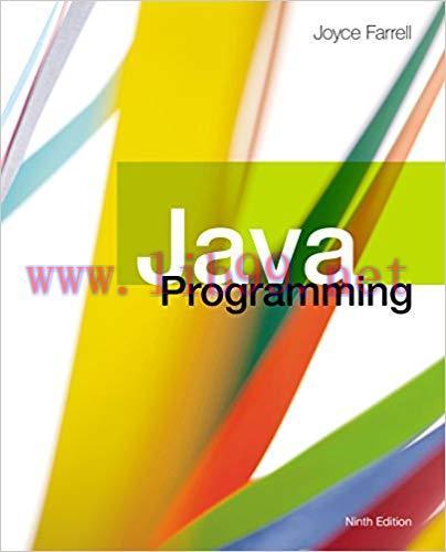 Java Programming 9th Edition,