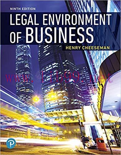 [PDF]The Legal Environment of Business and Online Commerce, 9th Edition