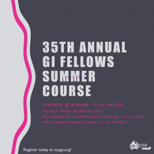 [AME]New York Society for Gastrointestinal Endoscopy 35th The Annual GI Fellows Summer Course 2...