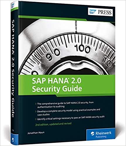 SAP HANA 2.0 Security Guide 2nd ed Updated and Revised