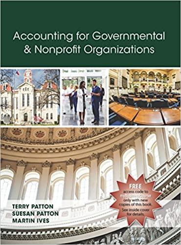 Accounting For Governmental and Nonprofit Organizations First Edition [Terry K. Patton]