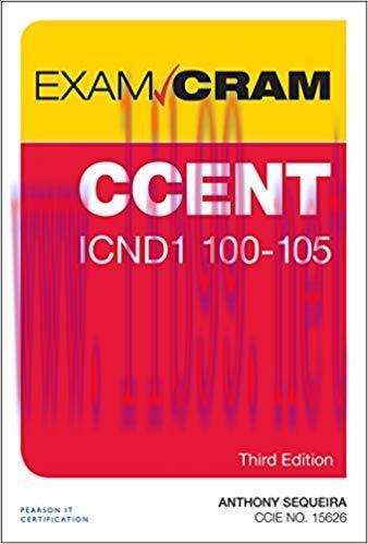 CCENT ICND1 100-105 Exam Cram 3rd Edition,