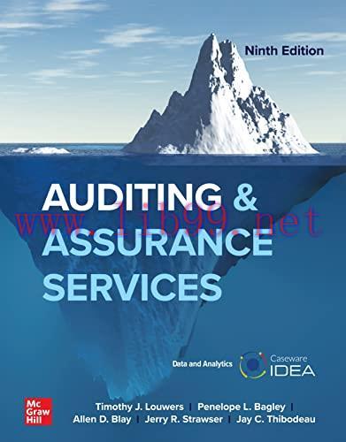 [PDF]ISE Ebook Auditing & Assurance Services 9th Edition [Timothy J. Louwers]